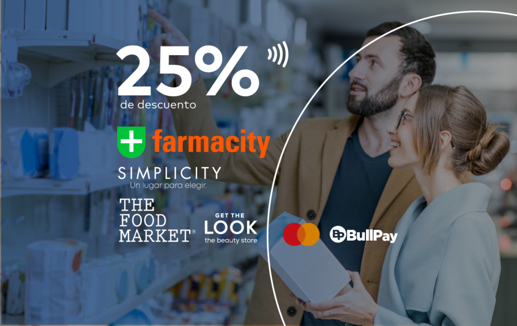 25% OFF en Farmacity, Get The Look, Simplicity y The Food Market