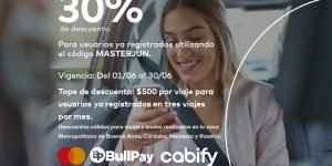 Beneficio Mastercard BullPay Cabify